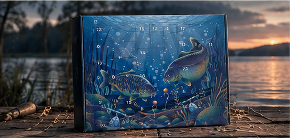 Rybársky adventný kalendár Box for Fishing na móle